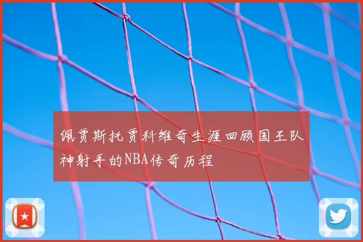 佩贾斯托贾科维奇生涯回顾国王队神射手的NBA传奇历程